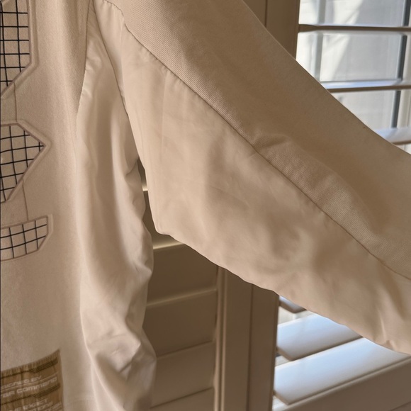 DISNEY PARKS Star Command Buzz Lightyear Sweatshirt Off White Sweater Size LG - Picture 5 of 9